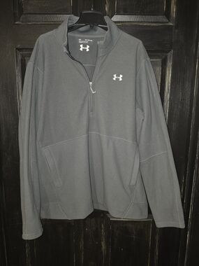 Under Armour Men's Gray Quarter-Zip Pullover Jacket 4XL